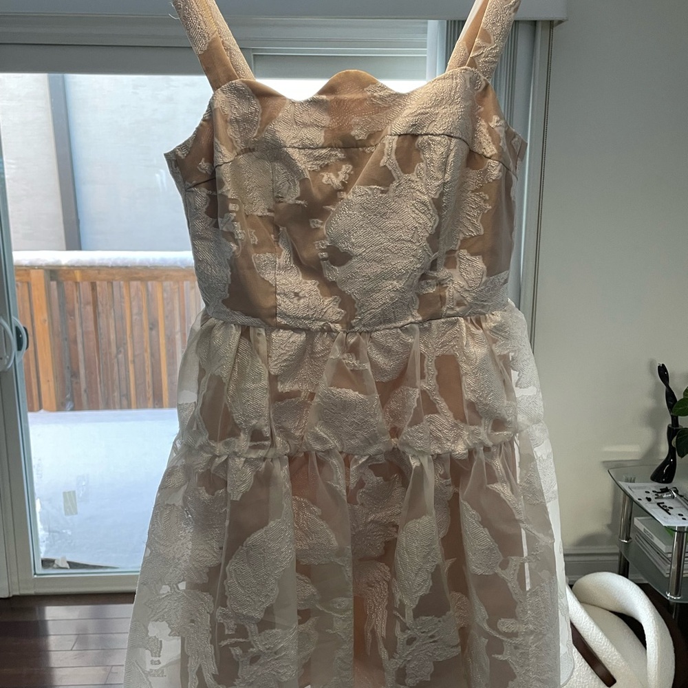 Hello Molly Cream Lace Mini Dress